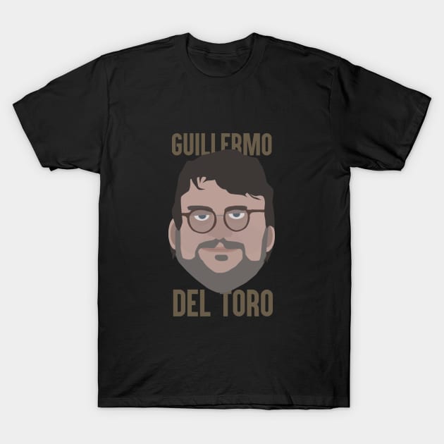 Guillermo Del Toro Head T-Shirt by JorisLAQ